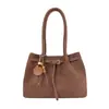 Bolsa tote grande e moderna, com padrão trançado e estilo casual, para mulheres, novo estilo, cor sólida, grande capacidade, adequada para o uso diário e para ir ao trabalho.