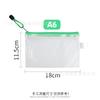 Bolsa Transparente de PVC para Archivos A4 Bolsa de Malla Impermeable Bolsa de Archivos con Cremallera A3B4A4B5A5B6A6B8 Ticket