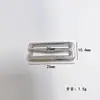 Fivela de Liga de Zinco em Forma de 9 Fivela de Metal em Forma de Nove Fivela Antiderrapante em Forma de Nove Fivela para Suspensório Fivela para Roupa Íntima Fivela de Ajuste para Alça de Sutiã