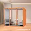 Habitación Insonorizada Móvil, Cabina de Entrevista Sencilla, Cabina para Dormir en Casa, Cabina de Oficina Espaciosa, Cabina Silenciosa para Reducción de Ruido, Vidrio a Prueba de Explosiones