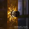 Luz de Pared Solar para Exteriores Lámpara de Proyección Mandala Luz de Jardín Impermeable para Exteriores Luz de Pared Navideña Proyección de Muñeco de Nieve Luz de Pared