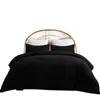 Kit de Alta Venta Transfronterizo Comercio Exterior Hotel Europeo y Americano B&B Dormitorio Estudiante Edredón Juego de Tres Piezas Color Sólido Ropa de Cama de Alta Gama