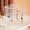 Gran Venta Caja de Almacenamiento de Joyería de Celebridad de Internet Caja de Almacenamiento de Aretes Transparente Colgante Joyería Aretes Aretes Collar Caja Anti-Oxidación