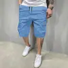Shorts de trabajo ligeros de verano para hombre, corte recto holgado, multibolsillos, shorts deportivos versátiles de longitud media de moda para jóvenes