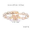 Pulsera de Cruz Calada con Pedrería y Perlas Estilo Nuevo Europeo y Americano Figura Creativa de Ocho Pintura al Óleo Ojo Femenino Venta al por Mayor Cristal