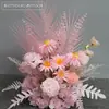 Flores para el camino de la boda flores para la mesa del hotel macetas bolas de flores decoración del escenario de la boda arte floral terminado