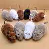 Popular brinquedo de pelúcia com corda e corrente, rato, animal realista que pode correr, brinquedo fofo e divertido para cães, gatos e ratos