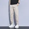 Calça Jogger Masculina Casual de Verão 2026 Moda Solta Tendência Cor Sólida Versátil Calça Longa para Homens
