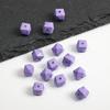 8 * 10mm acrílico colorido cubo açúcar multi-corte geométrico losango furo passante contas soltas DIY pulseira chaveiro acessórios