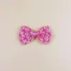 Nuevo Patrón de Encaje Dulce Tela Estampada Lazo DIY Pasador Hecho a Mano Accesorios para el Cabello Accesorios para Ropa Venta al por Mayor