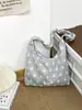 Nuevo bolso bandolera floral estilo coreano para otoño e invierno, bolso de hombro vintage estilo milenio con estampado de leopardo, bolso para el antebrazo juvenil y versátil para mujer