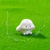 Paisaje en miniatura, linda cesta de flores para salida de primavera, figura de conejito, adorable decoración de jardín, accesorios decorativos DIY, adornos pequeños