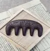 Peine Herbal Hecho a Mano con Polygonum Multiflorum para Masaje Capilar, Peine de Estilo Étnico para Uso Doméstico, Peine Masajeador con Hierbas de Medicina Tradicional China