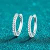 Xin De Yi Prata Esterlina S925 Zircônia Ear Cuff Simples Brincos Totalmente Pavimentados Modernos Individuais Simples Versátil para o Dia a Dia