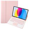 Estojo Protetor para Tablet iPad 11ª Geração Air7 com Touchpad, Teclado Bluetooth Sem Fio Retroiluminado, Estojo em Espanhol