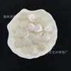 17*18mm Perla de Imitación Corazón en Relieve Flor Cuentas Sueltas DIY Pegamento de Crema Funda de Teléfono Pulsera Joyería Accesorios Materiales