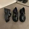 Zapatos de Cuero Estilo Francés, Zapatos de Salón de Moda, Nuevos Modelos Primavera y Otoño 2026, Mocasines de Suela Suave y Suela Gruesa, Zapatos Mary Jane Versátiles para Uso en Exteriores