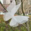 Nuevo Arreglo de Jardín Monet Gasa Mariposa Mariposa Malla de Seda Mariposa Ventana Floral Accesorios Arte en Papel Mariposa