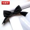 Chen Xiaoyi misma diadema con pasador de lazo orejas de conejo rojas lindas clip superior tridimensional negro clip de pico de pato tocado