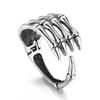 Acessórios Europeus e Americanos Diablo Palm Estilo Retrô Personalidade Pulseira Masculina de Crânio de Aço Titânio com Abertura de Dedo de Cinco Garras