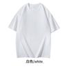 Camiseta de Algodón Puro de 230g de Peso Pesado Manga Corta Cuello Redondo Holgada Manga Media Fondo Personalizable Algodón Puro Camiseta Publicitaria con Logotipo Imprimible