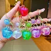 Nueva Cadena de Teléfono de Manzana de Fruta Artificial Decoración Accesorios de Fruta Llavero de Acrílico Colorido Colgante Exquisito Venta al por Mayor