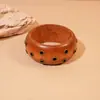 Pulsera Geométrica de Madera con Remaches de Nuevo Estilo Chino, Pulsera Personalizada Sencilla de Nicho, Pulsera de Moda de Gama Alta
