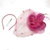Velo de adorno de Amazon, tocado de novia europeo y americano, accesorio para el cabello de malla con flores retro de Shanghái para la noche, horquilla