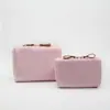 Bolsa de Maquillaje de Color Sólido Simple de Mano, Bolsa de Almacenamiento de Viaje Portátil, Bolsa Popular Transfronteriza para Almacenamiento de Cosméticos