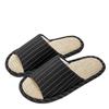 Pantuflas de Lino Japonés para Mujer, Todo el Año, Parejas, Uso Interior y en Casa, Absorbentes de Sudor, Antideslizantes, Pantuflas Silenciosas de Algodón y Lino, de Verano para Hombre