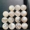 Copos de Nieve Polvo Fantasma Perlas de Cristal Hecho a Mano DIY Accesorios de Perlas Redondas Pulsera de Perlas Individual Tejido Múltiples Gemas