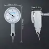 Indicador de dial de palanca de alta precisión 0-0.8 mm indicador de palanca con sonda de rubí de 7 perforaciones calibre pequeño de calibración