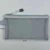 Estuche de Malla Transparente, Bolsa de Documentos con Cremallera, Bolsa para Tutorías, Estuche Específico para Exámenes, Estilo Ins
