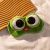 Lindo Peluche de Rana Máscara de Ojos Lista para Usar con Ojos Grandes Vívidos y Expresiones Juguetonas. Tejido Suave y Amigable con la Piel. Varias expresiones para elegir