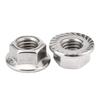 En Stock Tuerca de Brida de Acero Inoxidable 304/Tuerca de Placa de Brida Din6923/Tuerca de Bloqueo Dentada Antiaflojante Antideslizante