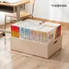 Caixa de Armazenamento de Livros com Rodas para Estudantes, Organizador de Livros de Plástico sob a Mesa, Estante Móvel de Grande Capacidade