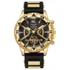 Reloj de Hombre Vintage Estilo Casual Simple Moda Nueva Esfera Redonda Correa de Silicona Reloj de Pulsera Masculino Negocios Movimiento de Cuarzo