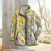 2025 Estação Independente TEMU Moda Feminina Acolchoado Algodão Roupas de Algodão Estampagem Digital Floral Roupas de Algodão Femininas