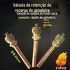 Válvula de retenção de geladeira bico de flúor bico de líquido conector rápido de geladeira conector de flúor válvula de agulha válvula de enchimento