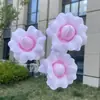 Rosas de color hada de 3 cabezas con pétalos desplegables, flores artificiales, flores falsas para decoración de bodas y del hogar, venta al por mayor