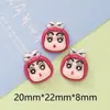 Accesorios de resina de dibujos animados para bricolaje, pequeños, nuevos, con crema para la cabeza, pegamento, pinzas para el cabello hechas a mano, fundas para teléfono móvil, hebillas para zapatos, lote de accesorios