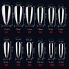 Uñas Cortas Estilo Japonés Uñas Delgadas Estilo Coreano Sin Pliegues 500 Piezas Tamaño Corto Ovaladas Cuadradas Trapezoidales Uñas Portátiles