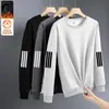 Otoño e Invierno 2025 Nueva Popular Sudadera Solona para Hombre de Terciopelo sin Capucha de Invierno de Manga Larga Cuello Redondo Talla Grande Gruesa Ropa Exterior