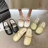 Zapatillas Baotou de Estilo Nuevo 2024 para Exterior, Medias Zapatillas Planas de Suela Suave, Suaves, Súper Suaves, de Moda, Combinan con Todo, Zapatillas Casuales Holgadas