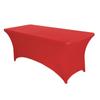 Comércio Exterior Transfronteiriço 4FT6FT Capa de mesa elástica ao ar livre Atividades de casamento Toalha de mesa elástica retangular Capa de mesa preta e branca