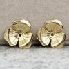 Accesorios hechos a mano DIY cobre 16mm soporte para flor de hibisco pieza de flor horquilla accesorios para el cabello material hecho a mano A420