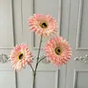 Flores de Crisântemo Artificiais para Arranjo de Cena DIY Materiais de Flores Falsas Arte Floral Girassóis Decoração de Sala de Estar Mesa de Jantar Flores