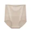 Nova coleção outono e inverno: Roupa íntima feminina de cintura alta, plus size, forrada com fleece e espessa, com corte solto, propriedades de retenção de calor e um design triangular estilo chinês