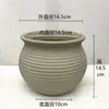 Maceta de Cerámica sin Esmalte Estilo Retro, Transpirable, Grande y Gruesa, Adecuada para Flores de Balcón, Plantas Verdes, Plantas de Interior como Árbol de Dinero, Maceta Pequeña
