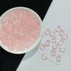 Cuentas de vidrio Panhan 11*12.5mm agujero vertical pasante cristal de roca de azúcar pequeño Cuadrado Marca transmisión en vivo pulsera diy pulsera